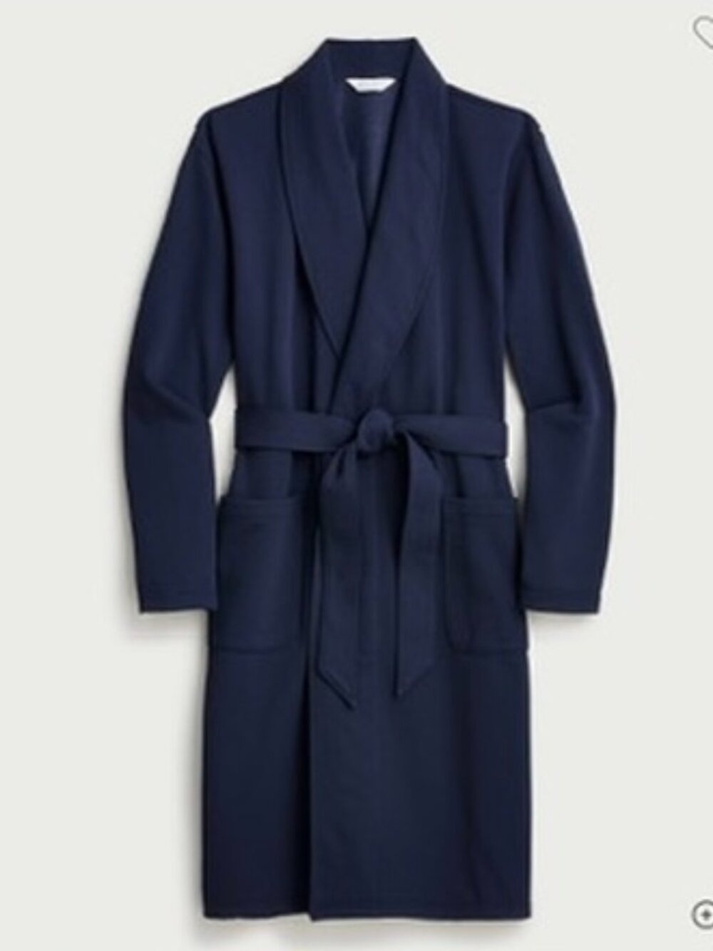 JCREW MENS FLEECE ROBE NAVY SIZE S/M MINT CONDITION